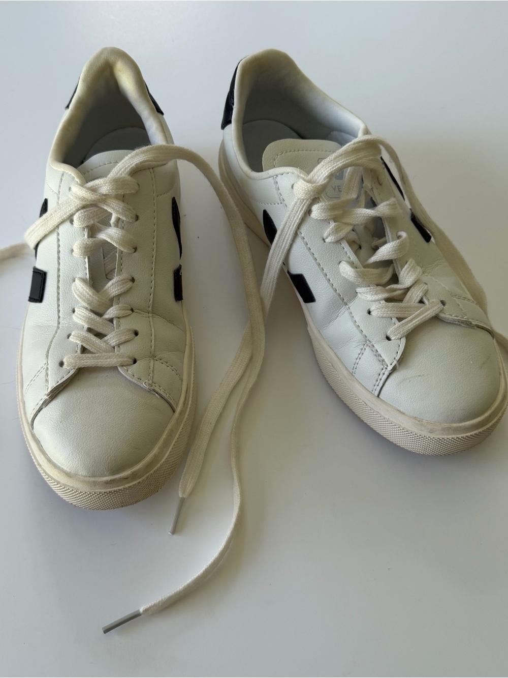 Men's VEJA Campo Black White Sneakers Shoes Size US 7 EU40